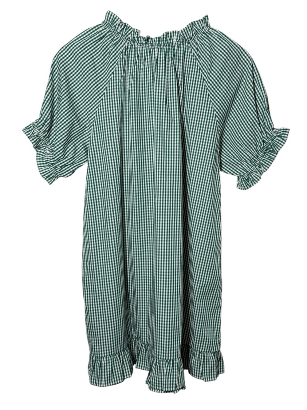 Hill House Katherine Nap Dress in Emerald Green Gingham Size Large - Picture 4 of 10
